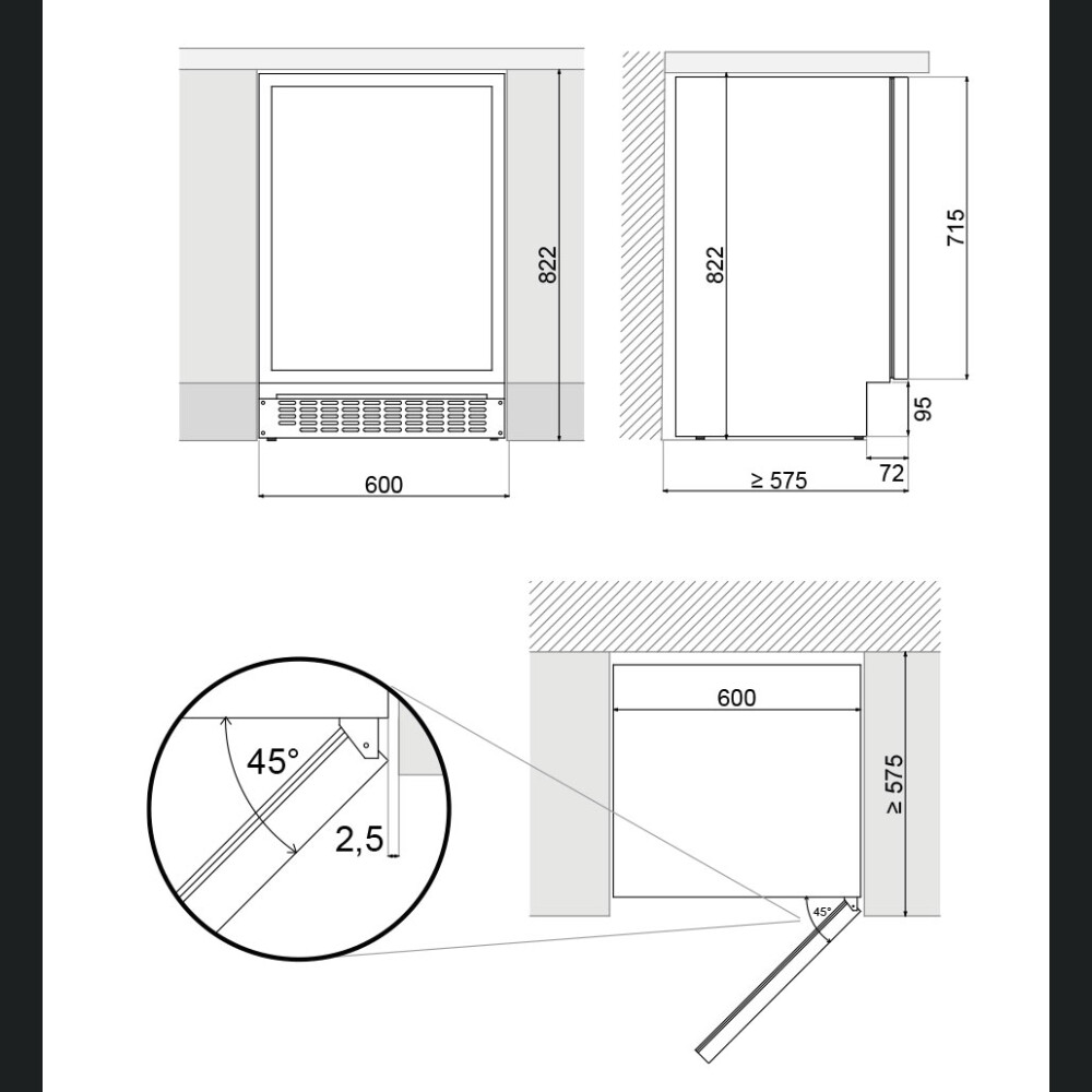 Ftohës pijesh Pando PFMBP 60, 125 l, C