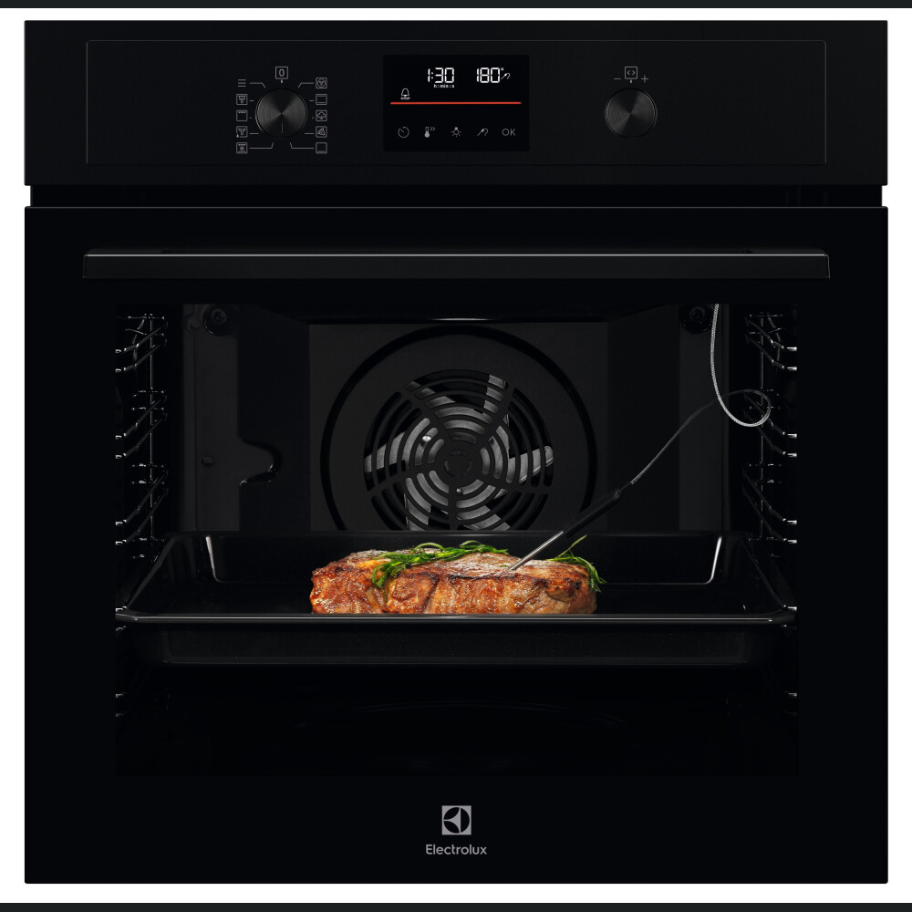 Furrë me avull Electrolux EOD4P57H, SteamBake, me vetëpastrim pirolitik, 72 litra, e zezë, A+