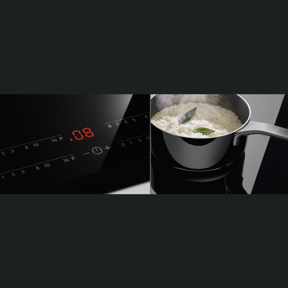 Pllakë induksioni Electrolux EIV634, Zezë