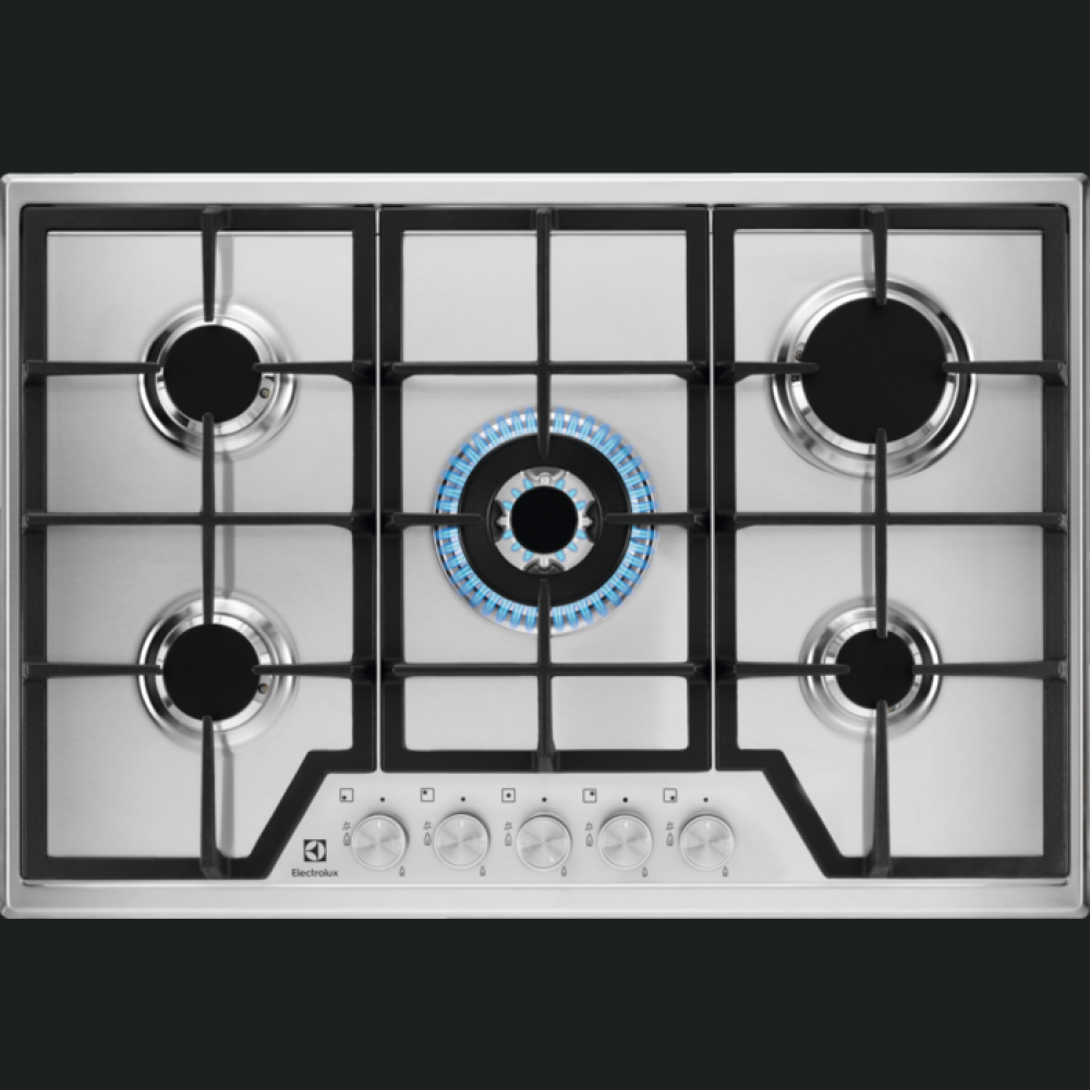 Pllakë me gaz Electrolux KGS7536SX,  inox