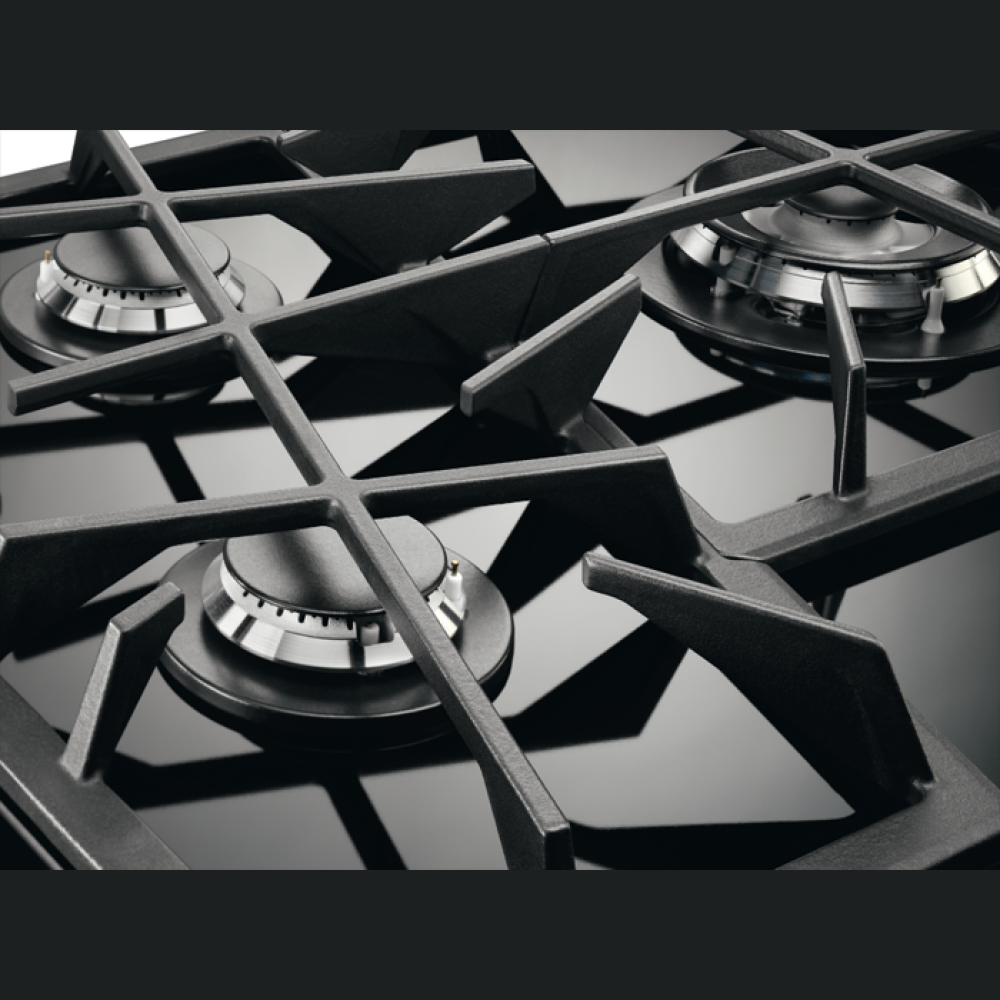 Pllakë me gaz Electrolux KGV7539IK, Zezë