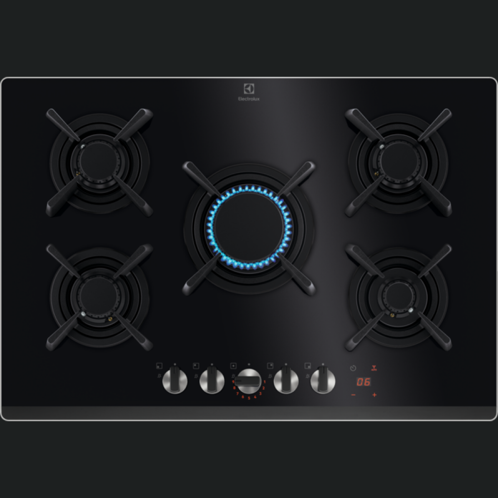 Furrë me gaz Electrolux KGG753753K, 75 cm, e zeze