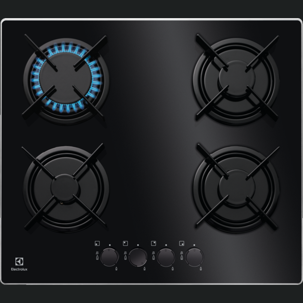 Pllakë me gaz Electrolux EGT6242NVK, 60 cm, e zezë
