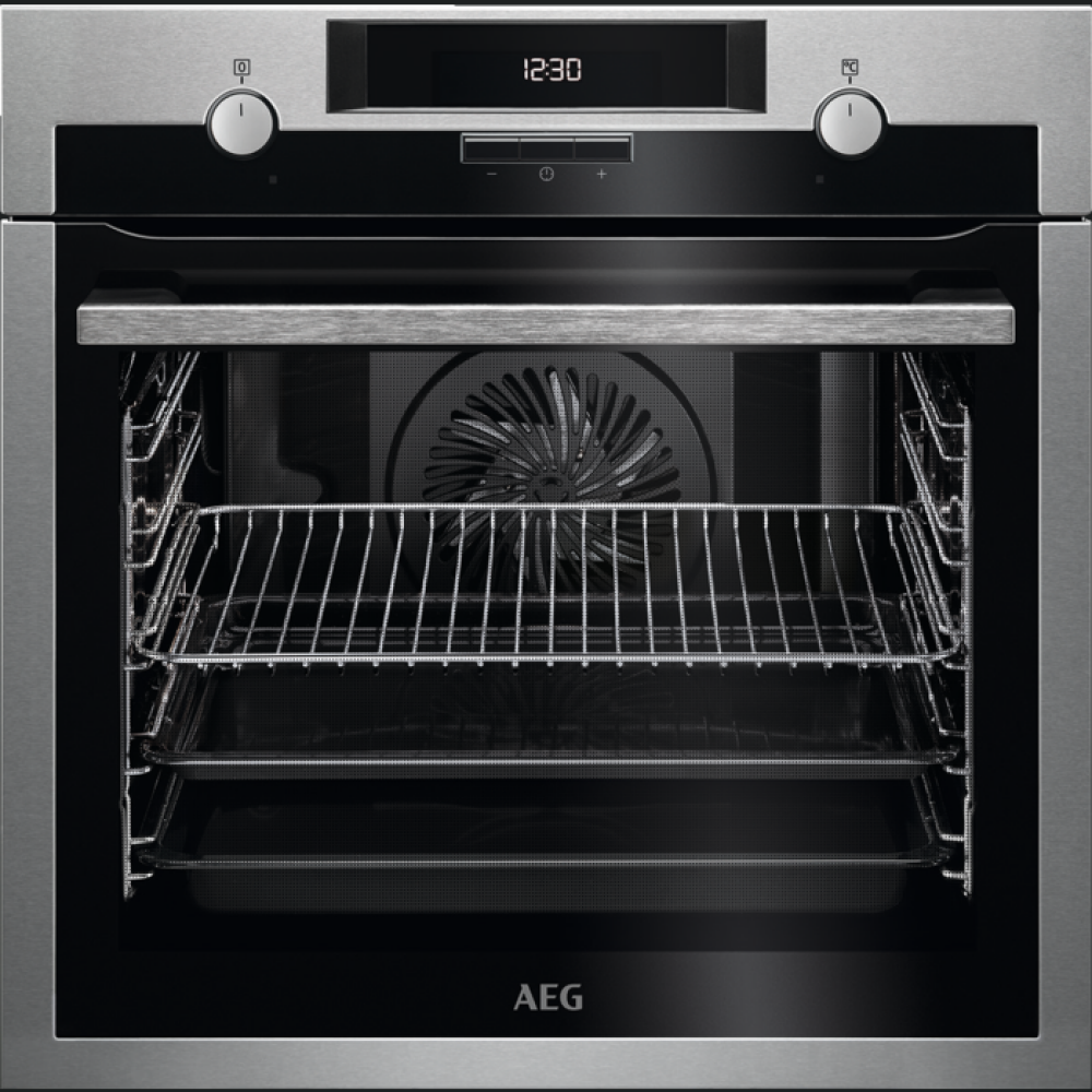 Furrë e integruar AEG BEE431310M, SURROUNDCOOK,  inox rezistent ndaj gjurmëve të gishtave, 71 l, A