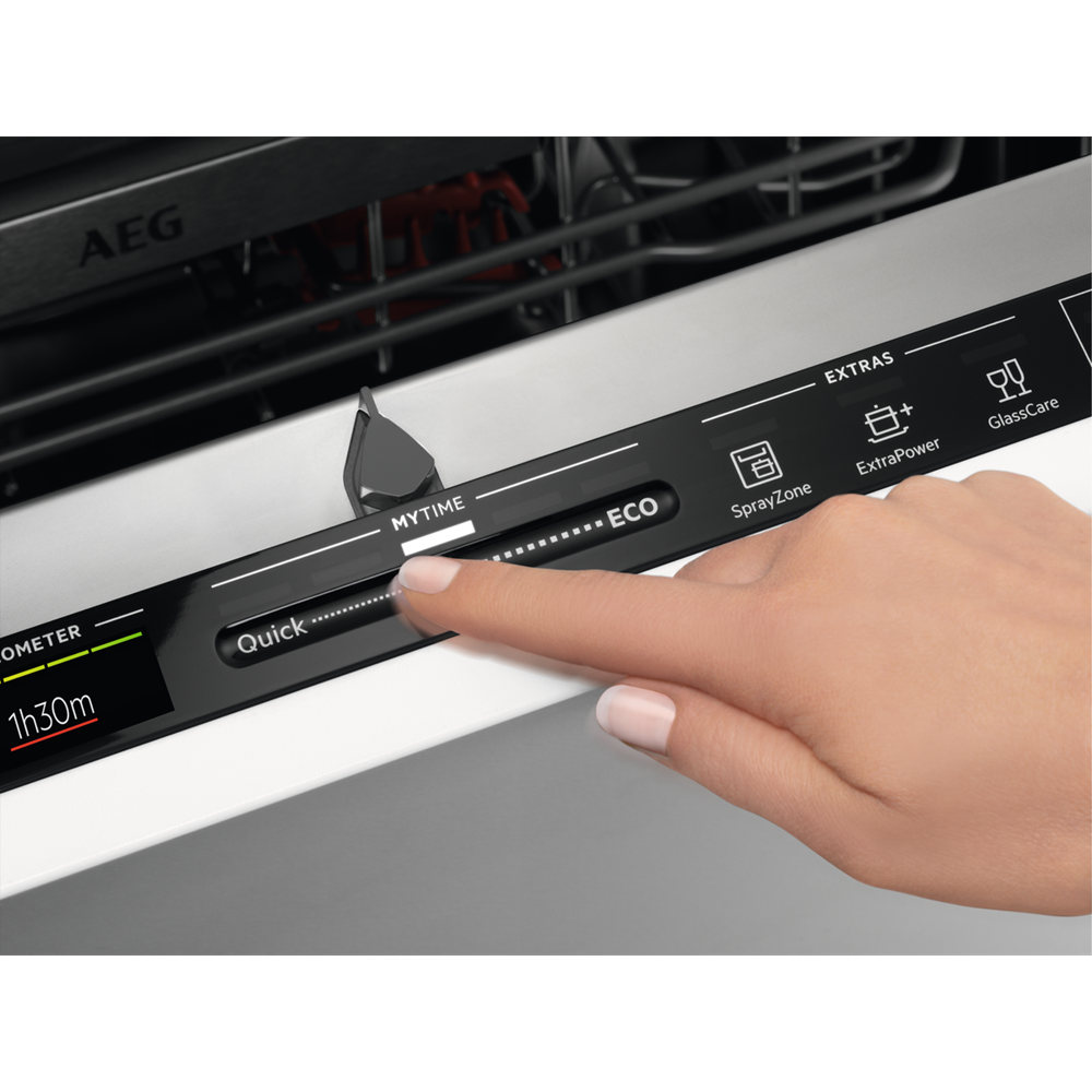 Enëlarëse plotësisht e integruar AEG FSK75758P, GLASSCARE. 60 cm, 14 komplete, INVERTER, B