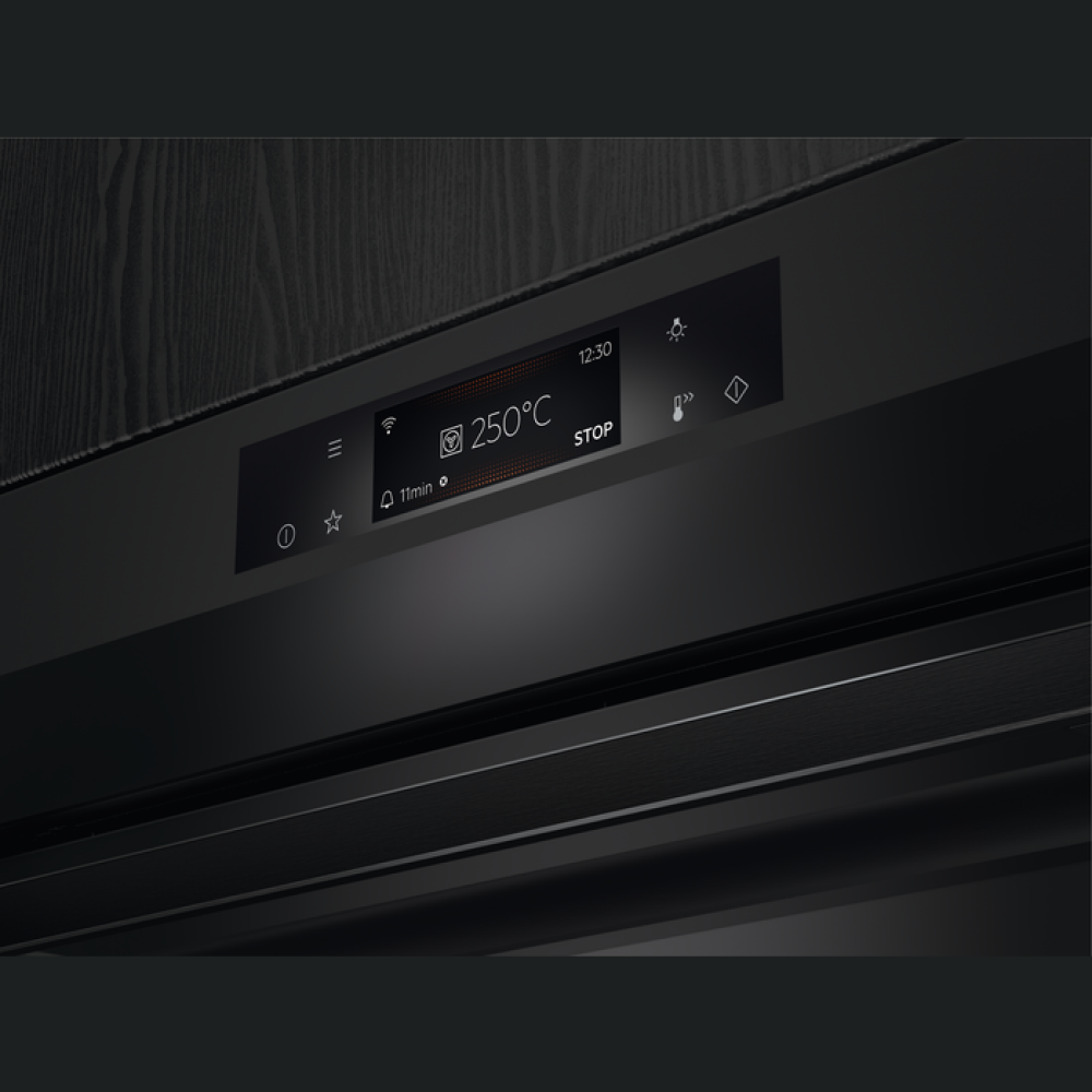 Furrë me avull e integruar AEG BSE798380T, WIFI A++, 70 l, e zezë mat