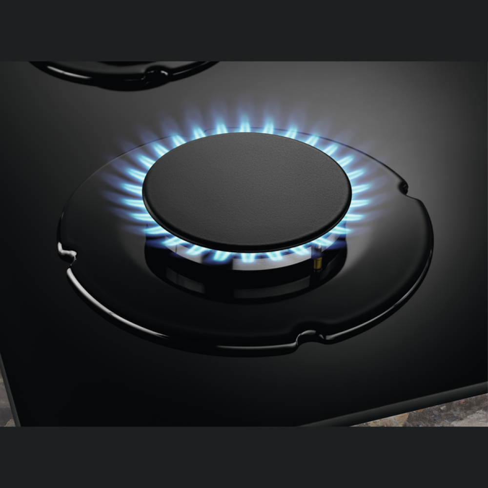 Pllakë me gaz Electrolux KGG6407K, 60 cm, 4 ndezës, e zezë
