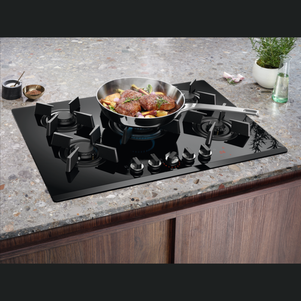 Furrë me gaz Electrolux KGG753753K, 75 cm, e zeze