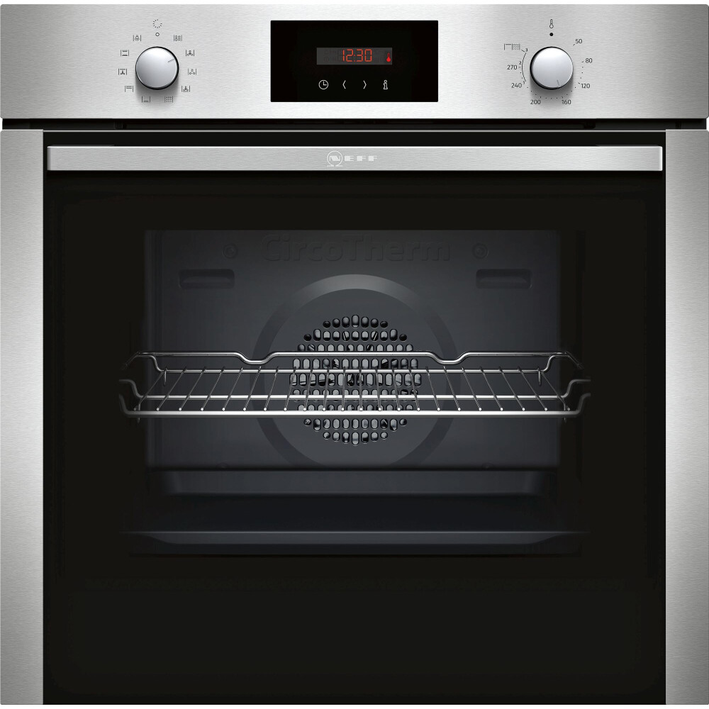 Furrë e integruar Neff B2CCG6AN0,  inox, vetëpastruese pirolitike, 71 l, A