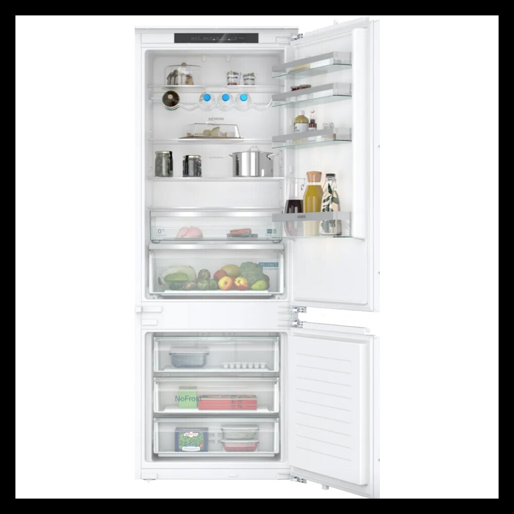 Frigorifer i integruar Siemens KB96NVFE0 iQ300 me sipërfaqen e poshtme të ngrirësit 193,5 x 70,8 cm, E