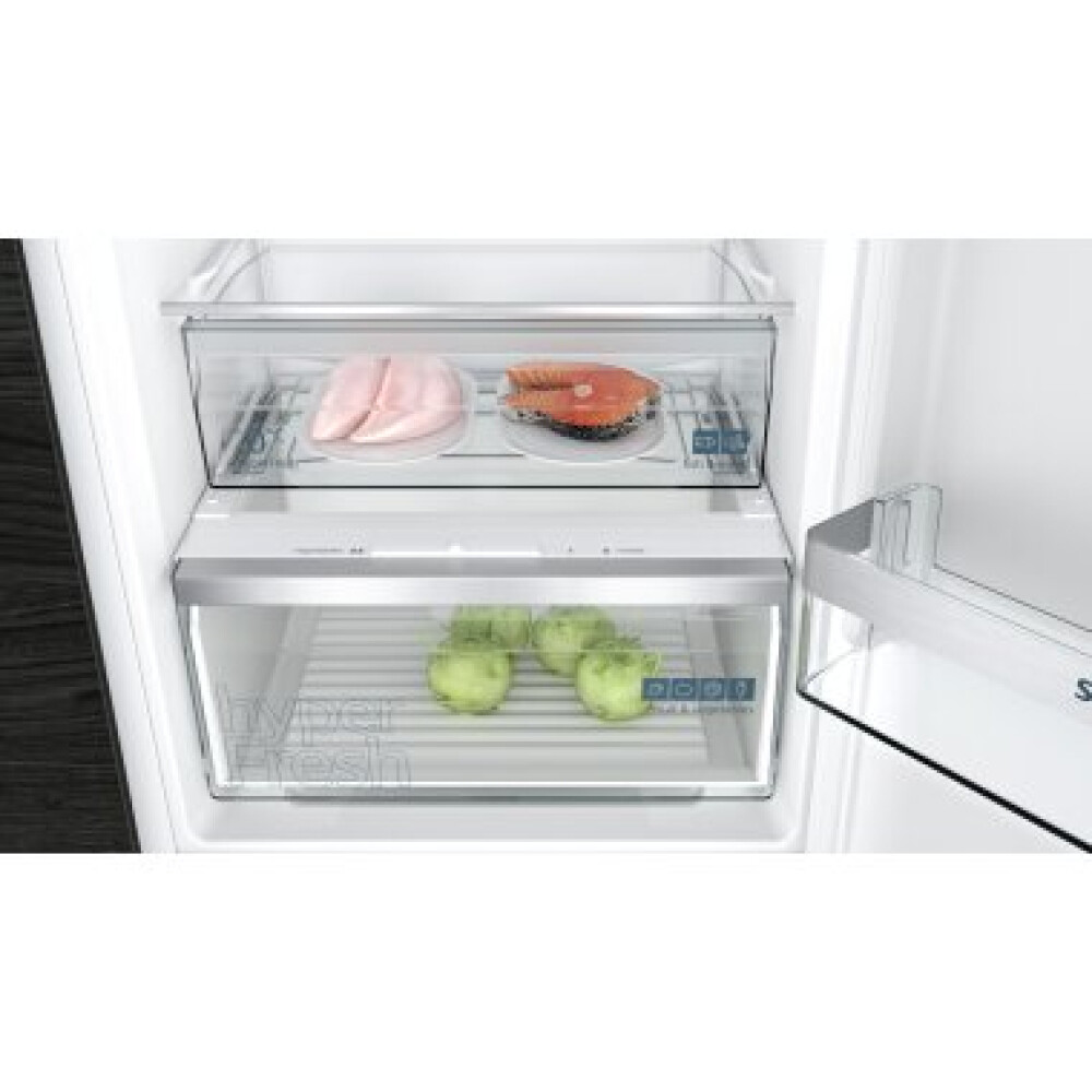 Frigorifer i integruar i kombinuar Siemens KI86NVFE0, iQ300 me sipërfaqen e poshtme të ngrirësit 177,2 x 54,1 cm, E, NoFrost