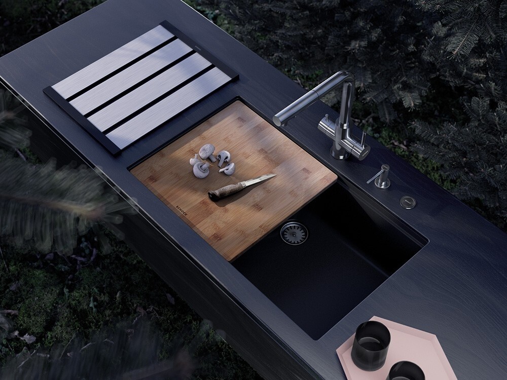 Mbështetja e kullimit të shokut 392 mm inox