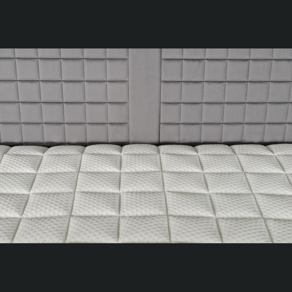 Krevat Walen Boxspring, qepje dixhitale, lartësia e kokës 110 cm, dyshek i përfshirë, pa sipërm