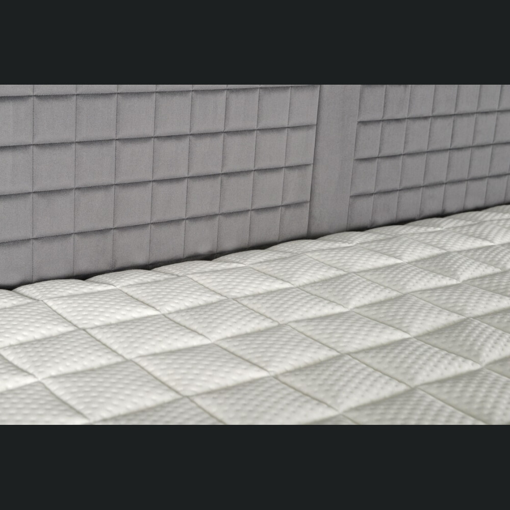 Krevat Walen Boxspring, qepje dixhitale, lartësia e kokës 110 cm, dyshek i përfshirë, pa sipërm