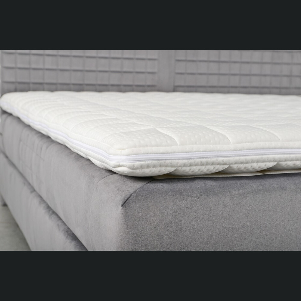Krevat Walen Boxspring, qepje dixhitale, lartësia e kokës 110 cm, dyshek i përfshirë, pa sipërm