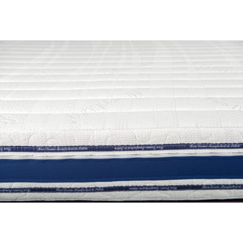 Dyshek Bien Dormir Optimus, ortopedik, Argentum, ventilim me shirita 3D, shkumë poliuretani, susta Bonnel Premium