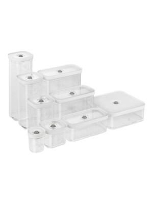 Kuti vakum CUBE 2M / 21 cm, transparente e bardhë - Zwilling
