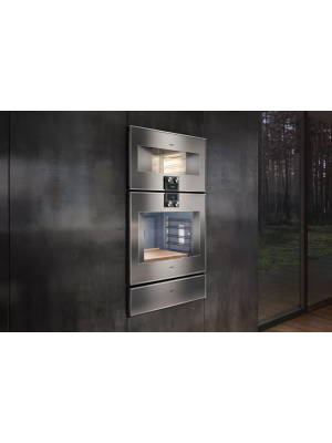 Furrë me avull e integruar Gaggenau, seria 400, A, 50l, 76 x 45 cm,  inox, BS485112