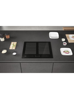 Pllakë me induksion Haier HA2MTSJ68MC, I-Move Series 6, E zezë, 60 cm