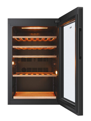 Ftohës i verës Haier HWS49GA Wine Bank 50 Series 5, 1 zonë, 49 shishe, ndriçim LED, Klasi F, L x H x I (mm) 497x585x820