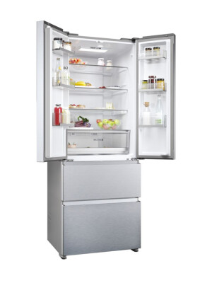 Frigorifer me shumë dyer Haier HFR5719ENMG FD 70 Seria 5 i pavarur, 4 dyer, pa ngricë, ndriçim LED, klasi E, argjend i butë, L x H x I (mm) 700x675x1900