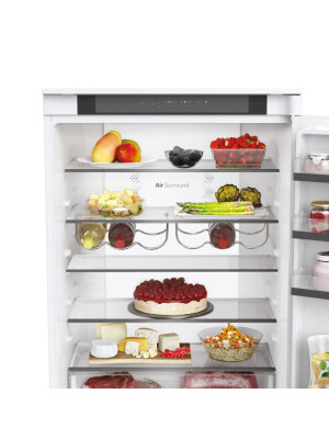 Frigorifer i integruar Haier HBW5719E, 2D 70 Seria 6, 2 dyer, Pa ngricë, ndriçim LED, Klasa E, E bardhë, L x H x I (mm) 690x545x1935