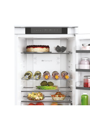 Frigorifer i integruar HAIER HBW5518E, 2 dyer, pa ngricë, ndriçim LED, klasi E, i bardhë, L x H x I (mm) 540x545x1772