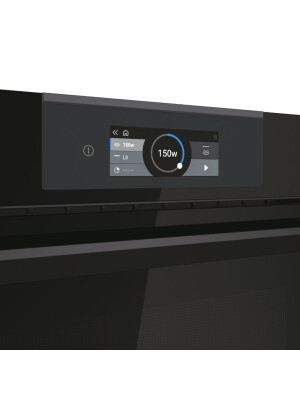 Furrë e kombinuar e integruar me mikrovalë Haier HWO45NB6T0B1, I-Touch Compact Series 6, Microvale - Combi, 34 litra, E zezë
