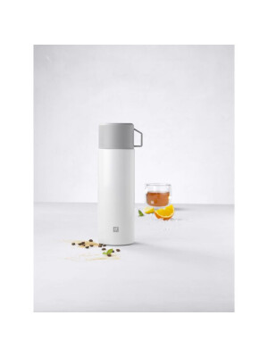 Termos, 1 litër, çelik inox, bardhë-gri. - Zwilling