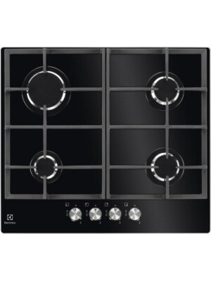 Pllakë me gaz Electrolux KGG6426K në xhami 60 cm e zezë