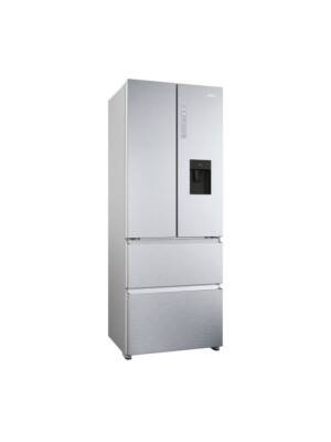 Frigorifer me shumë dyer Haier HFR5719EWMG FD 70 Seria 5 i pavarur, 4 dyer, pa ngricë, ndriçim LED, klasi E, shpërndarës uji, argjend i butë, L x H x I (mm) 700x675x1900