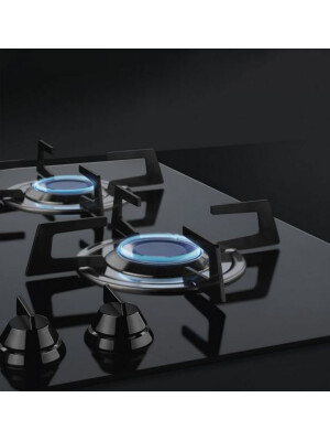 Pllakë me gaz të integruar SMEG Dolce Stil Novo Design PVL675LCN, 5 ndezës, 75 cm, xham i zi