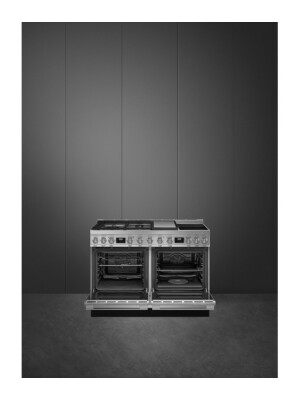 Tenxhere SMEG - CPF120IGMPX,  inox, A+, koleksion Portofino