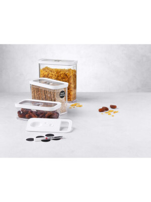 Set CUBE Kuti me vakum madhësia M / 5 copë, transparent-bardhë - Zwilling