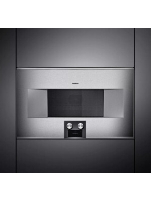 Furrë me mikrovalë të kombinuar Gaggenau, seria 400, 76 x 45 cm,  inox, BM485110