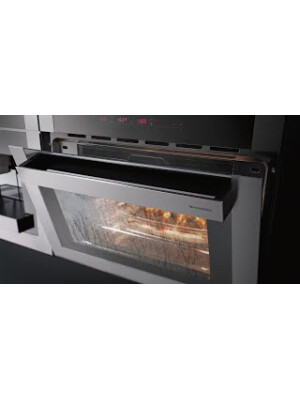 SHOWROOM EXPUS - Furrë kompakte Barzza 1FVCFY e kombinuar me avull, 35 l, inox kundër gjurmëve të gishtave, 6 funksione