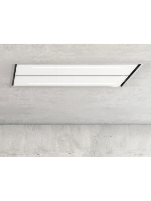 Aspirator tavani Pando E-232, lartësia 130 cm, V.1250, klasi A+, shkopi i bardhë