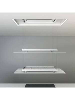Aspirator tavani Pando E-237, lartesia 130 cm, V.1130, klasi A+, shkopi i bardhe