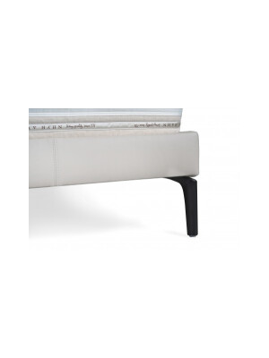 Krevat Boxspring Slim Base TriBeCa, lëkurë natyrale