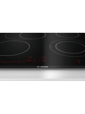 Pllakë qelqi qeramike Bosch PKN675DP1D, E zezë