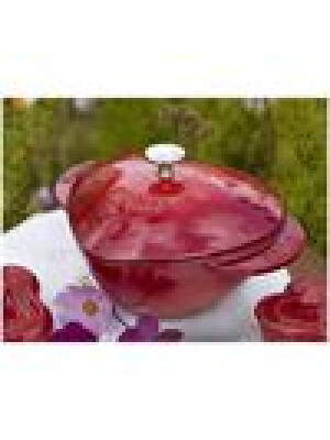 Tenxhere Cocotte 20 cm, formë zemre, ngjyrë qershi e kuqe, prej gize - Zwilling