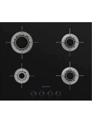 Pllakë me gaz SMEG Dolce Stil Novo Design PVL664CN, 60 cm, e zezë