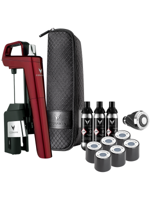 Set i sistemit të ruajtjes së verës Coravin Timeless Six+, Burgundy