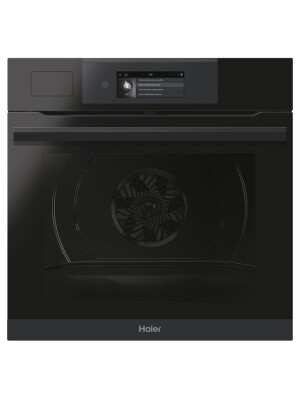 Furrë e integruar Haier HWO60SM6TS5BH, me shumë nivele, 70 litra, Hydrolytic + Catalytic, 9 funksione, Klasi A+, E zezë