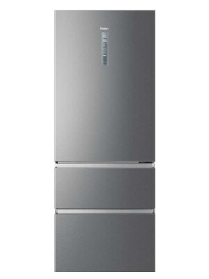 Frigorifer Haier A3FE743CPJ, 3D 70 Seria 3 I pavarur, 3 dyer, Pa ngrica, Ndriçim LED, Klasi E, Platinum Inox, L x H x I (mm) 700x675x1906