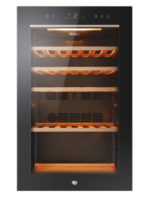 Ftohës i verës Haier HWS49GA Wine Bank 50 Series 5, 1 zonë, 49 shishe, ndriçim LED, Klasi F, L x H x I (mm) 497x585x820