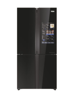 Krah për krah Haier HCW9919FSGB Seria 9 e pavarur, me 4 dyer, pa ngricë, ndriçim LED, klasi F, i zi, L x H x I (mm) 905x697x1900