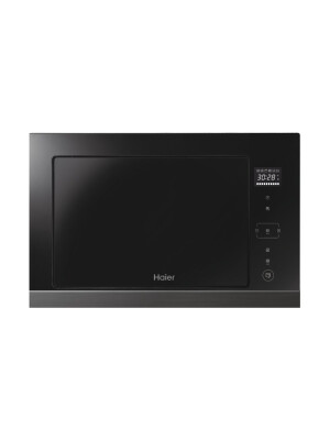 Furrë me mikrovalë të integruar Haier HOR38G5FT, Seria 4, Mikrovalë + Grill, 28 litra, E zezë