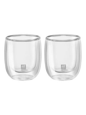 Gotë dopio xhami për espresso, 80 ml – Set me 2 copë - Zwilling