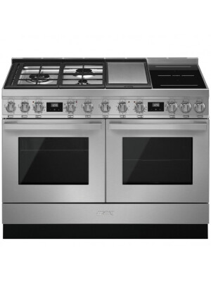 Tenxhere SMEG - CPF120IGMPX,  inox, A+, koleksion Portofino